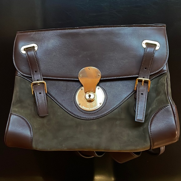 Ralph Lauren Collection backpack leather handbag RARE - Picture 1 of 11